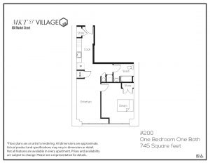 One Bedroom Floorplan at Income Based Apartments Wilmington