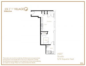 Studio floorplan at Income Based Apartments Wilmington
