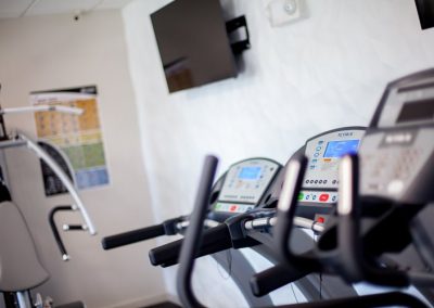 Fitness Center in Low Income Apartment Building in Wilmington