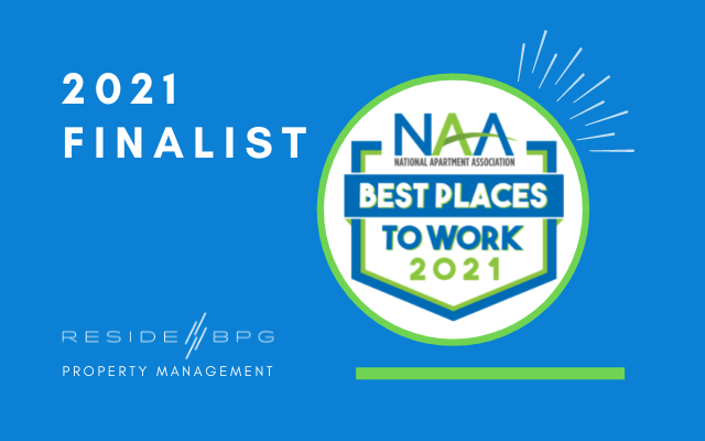 ResideBPG Named Finalist in 2021 NAA Best Places to Work Awards